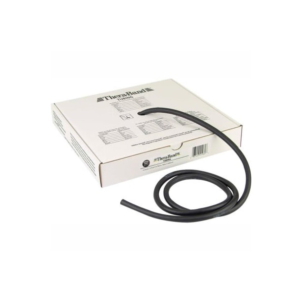 Fabrication Enterprises Thera-Band Latex Exercise Tubing, Black, 25' Roll/Box 10-1315 - main